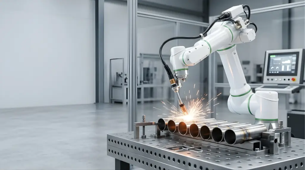 Boru parçalarında cobot kaynak uygulaması