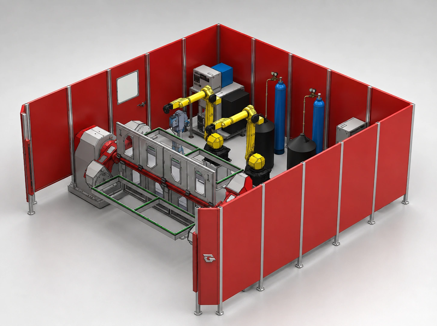 GR.SYS.10.MA Wide dual-robot cell